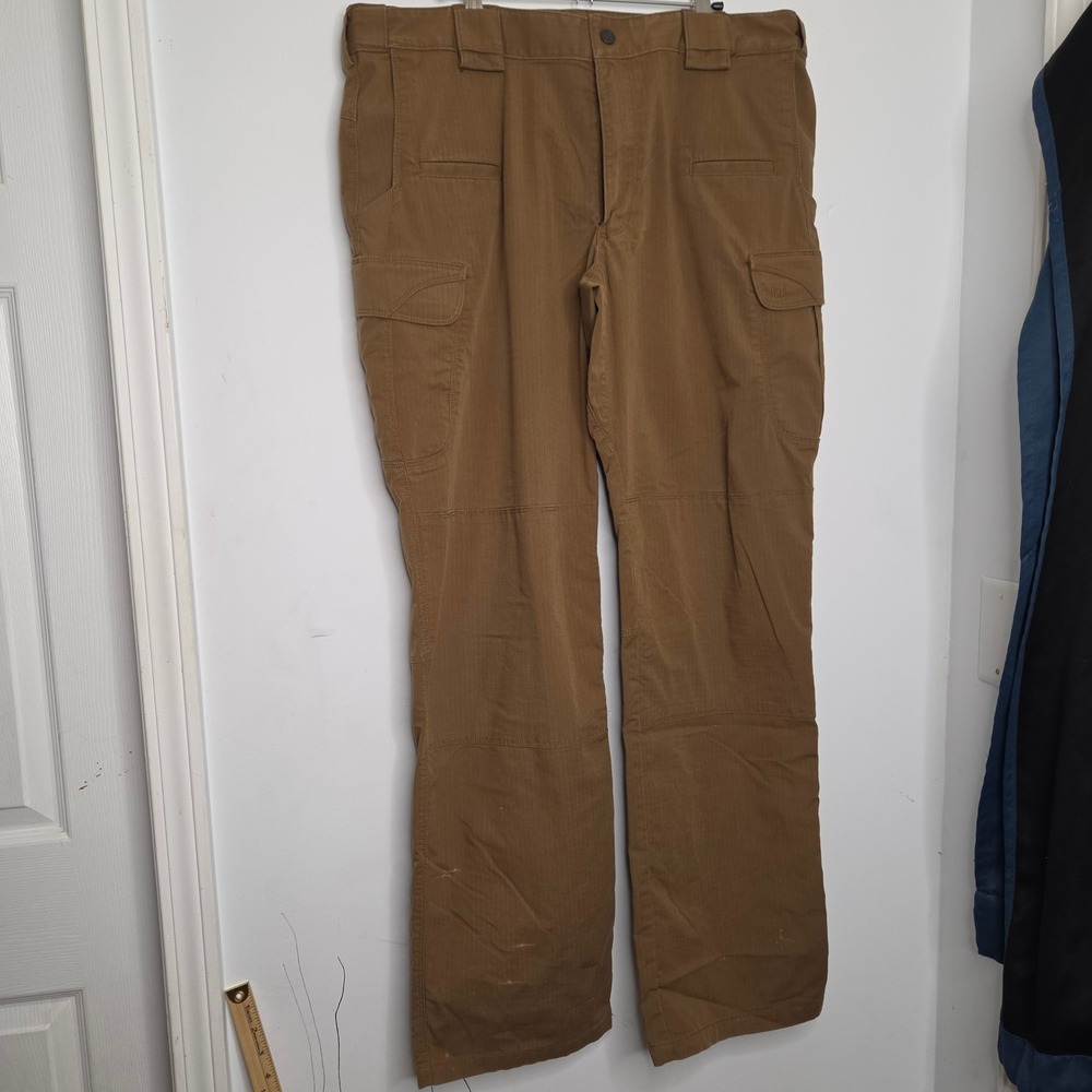 5.11 Tactical Mens Ripstop Cargo Pants 38x34 Coyote Brown Reinforced Knee Work